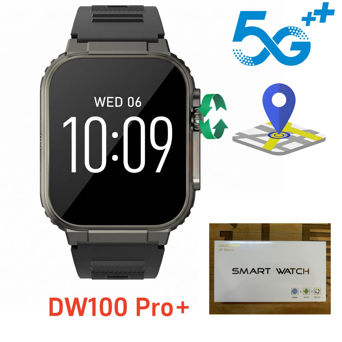 Heart Rate Gps Watch - Умные часы DW100 Pro Plus с