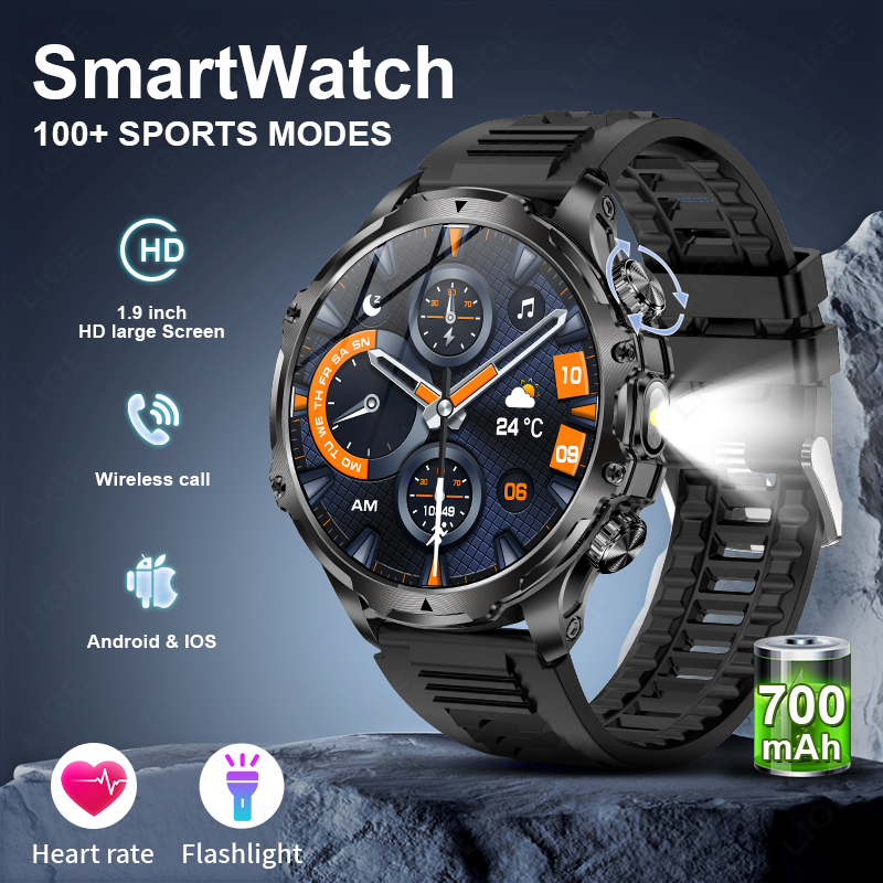 Timex Watches Smartwatch - LIGE Смарт-часы в стиле милитари для