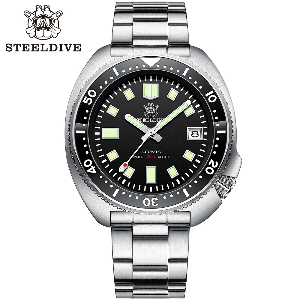 Tide Watch Surf - Часы STEELDIVE SD1970 Мужские механические, водонепроницаемые