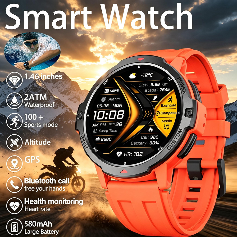 Timex Watches Smartwatch - НОВЫЕ 6-осевые гироскопические военные GPS-смарт-часы с
