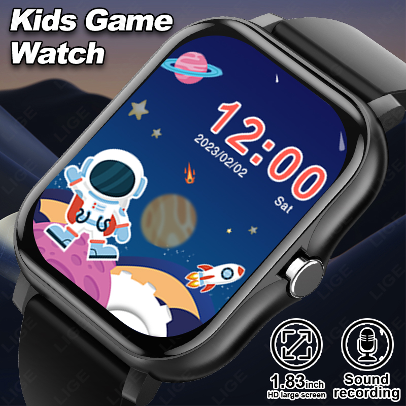 Smartwatch Digital Watches For Boys - LIGE 2025 Звуковые книги Детские умные