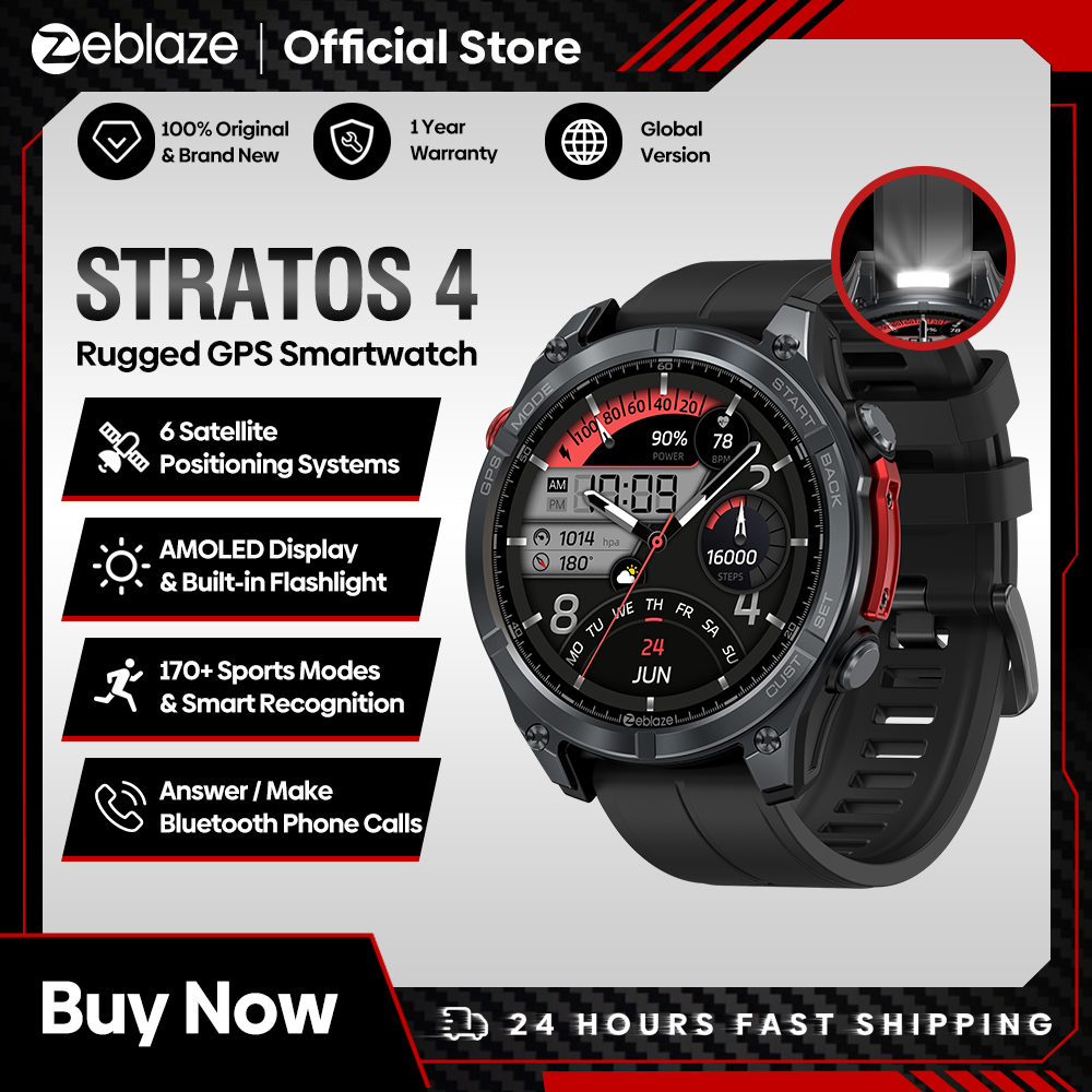 Heart Rate Gps Watch - НОВЫЕ умные часы Zeblaze Stratos 4,