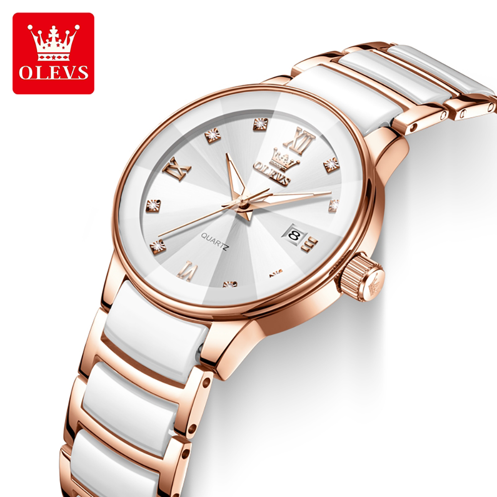 Женские часы OLEVS 7114, керам – обзор и цена Luxury Ceramic Watch