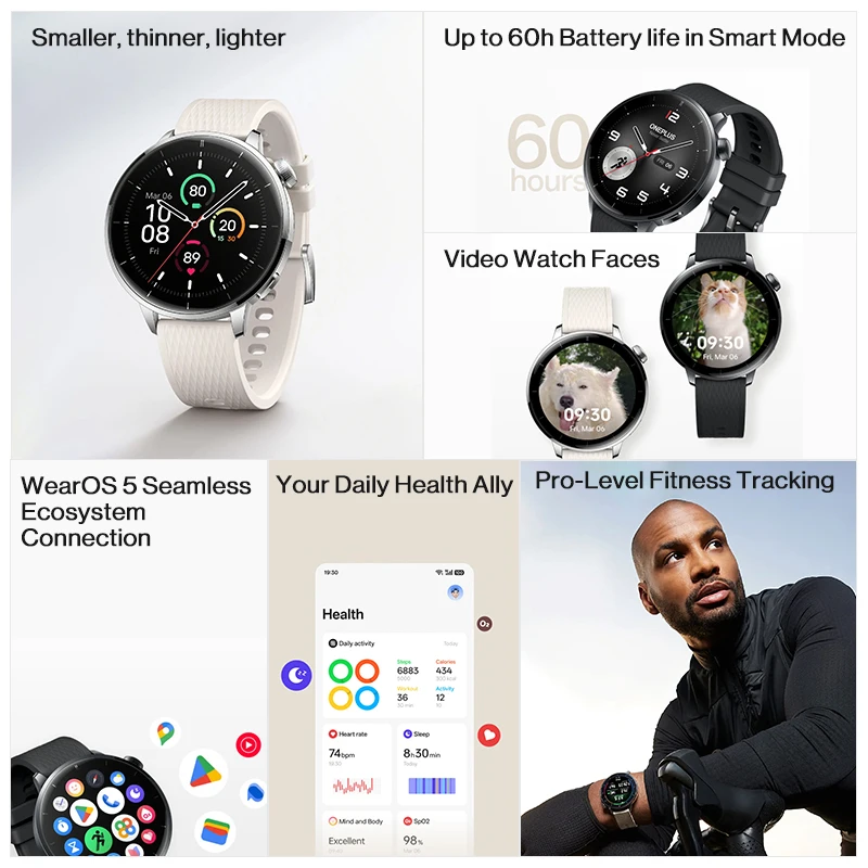 Глобальная версия OnePlus Watc – обзор и цена Heart Rate Gps Watch