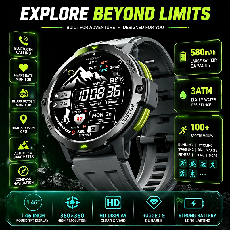 Умные часы с Bluetooth, компас – обзор и цена Timex Watches Smartwatch