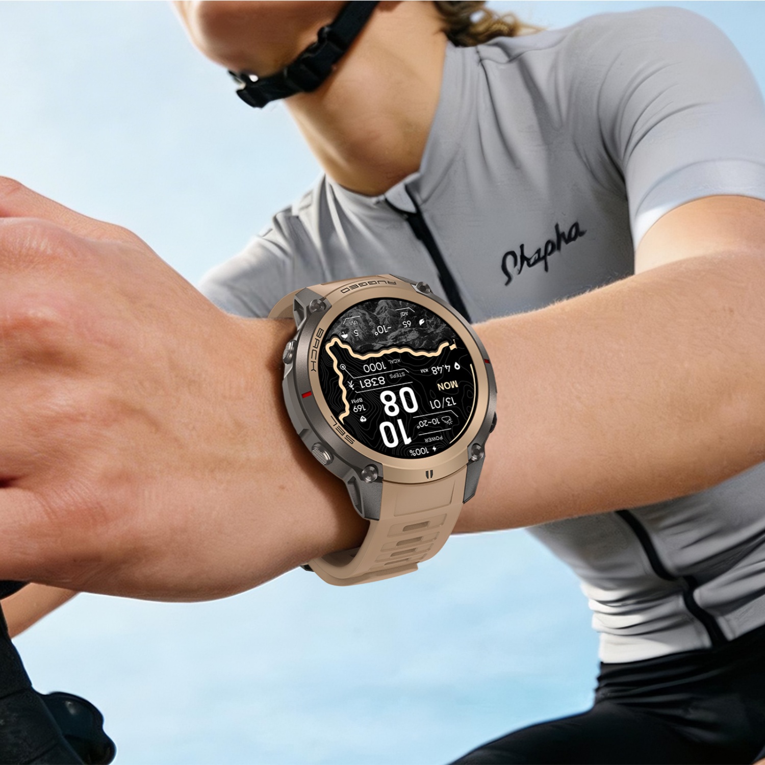 Умные часы Rainbuvvy DM59 GPS  – обзор и цена Heart Rate Gps Watch