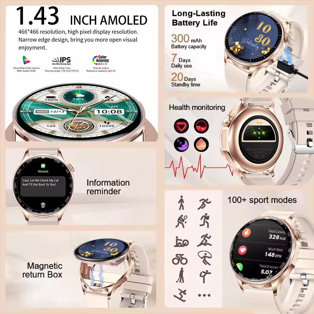 2 в 1 TWS гарнитура Смарт-часы – обзор и цена Smartwatch Noise Watches For Women