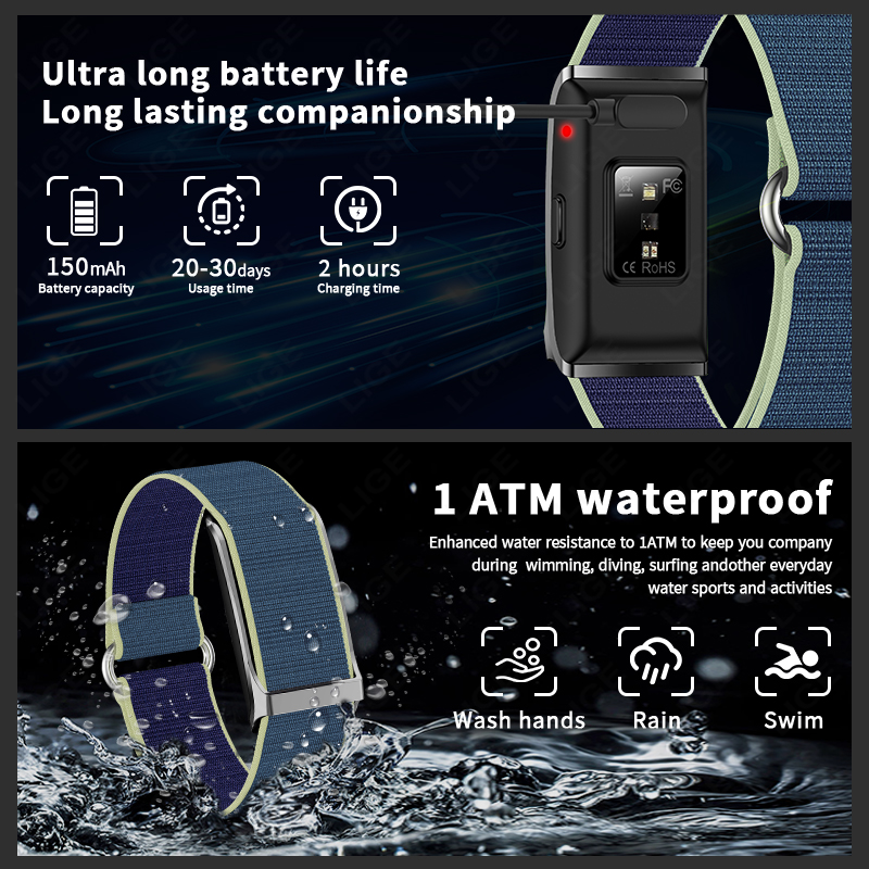 LIGE Лидер продаж Смарт-часы М – обзор и цена Smartwatch Watches For Sale