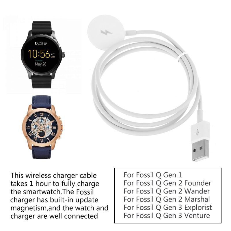 USB-адаптер для зарядки часов, – обзор и цена Fossil Watches Smartwatch Gen 3