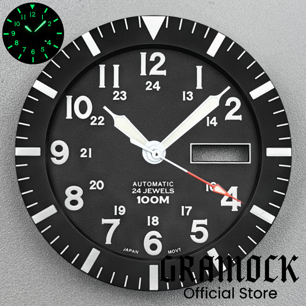 Gramock Vintage NH36 Циферблат – обзор и цена Luminous Dial Face