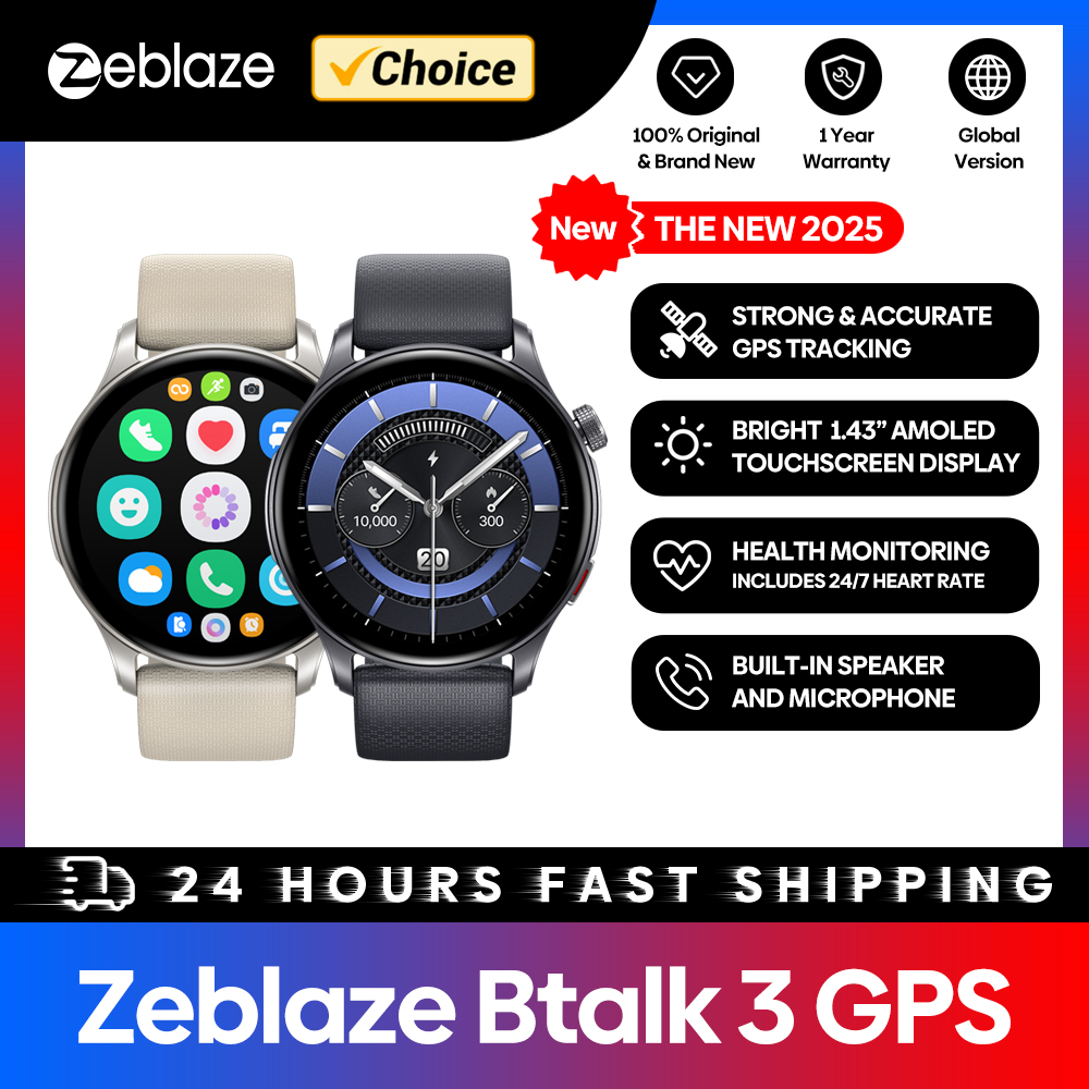 Новые умные часы Zeblaze Btalk – обзор и цена Heart Rate Gps Watch